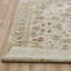 Tapis beige / ivoire en laine tissé à la machine Josilynn-779567369