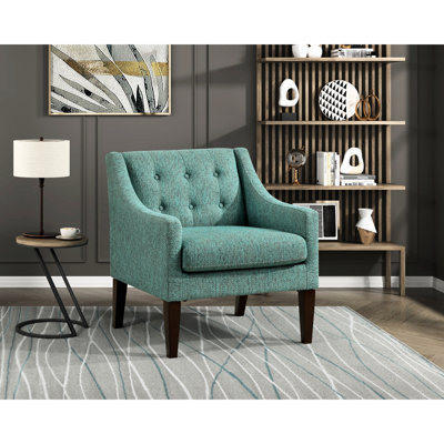 Élégante chaise d'appoint avec accoudoirs de 21,5 po de hauteur et support en contreplaqué robuste avec base 100% rembourrée