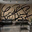 Papier peint dynamique abstrait noir avec décoration murale dynamique-751636916-751636914