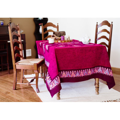 Ordaz Multi Batik Block Printed Tablecloth