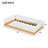 Twin Size Upholstered Platform Bed with Guardrail & Storage, Velvet Modern Wood Frame