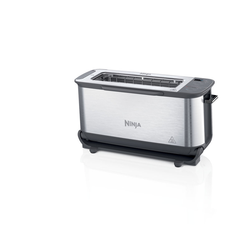 Ninja Ninja Foodi 2-in-1 Flip Toaster, 2-Slice Capacity, Compact Toaster Oven with Reheat and Defrost Functions, 1500 Watts, Stainless Steel