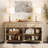Haikey TV Stand For Tvs Up To 65", Farmhouse Entertainment Center With Storage Cabinet, Console Table With Adjustable Shelves For Living Room Bedroom-1191554954