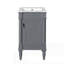 Meuble-lavabo moderne de 18 pouces avec lavabo-517066844