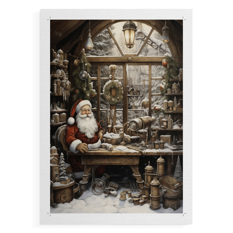 Art de Noël des Fêtes de Noël - Impression sur toile seulement - non encadrée, H 36 po x l 24 po