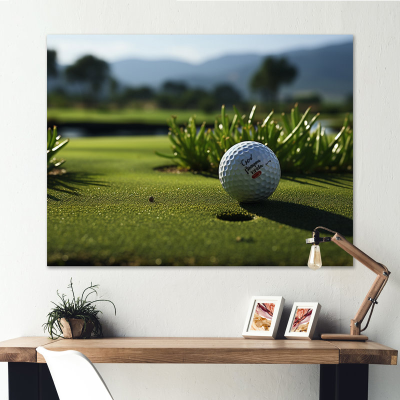 " Golf Precision Putt III ", Wrapped Canvas, 30" H x 40" W x 1.5" D