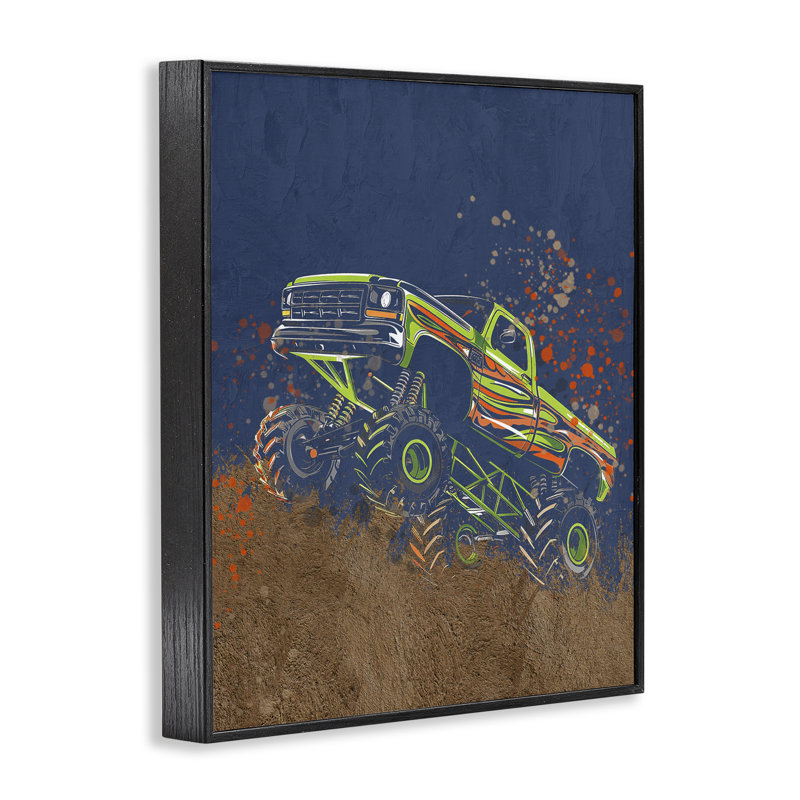 «My Jam Truck Adventure», giclée encadrée, conception par Kim Allen, H 14 po x l 11 po, Giclée encadrée noir minuit