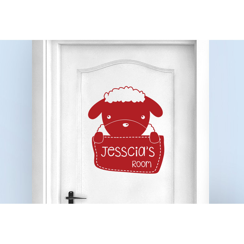 Animals Wall Decal, Dark Red