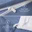 Housse de couette bleu ardoise pour lit de grande taille - ensemble de literie double brossé doux pour enfants et adultes (ensemble de 3)-109724477-109724469