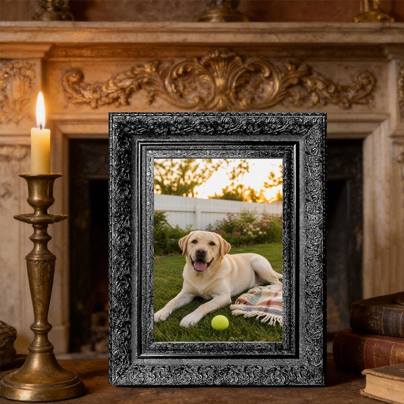 Cadre photo 8 "x 10" noir 1pc pour cadeaux de Noël, Noir, 1, L 8 po x H 10 po