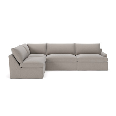 Wrenley 4-Piece Slipcovered Modular Sectional by Birch Lane