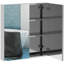 Armoire de salle de bain à miroir, armoire à pharmacie 24 po x 26 po en acier inoxydable, rangement mural avec portes doubles