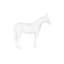 Horse Sculpture, Standing, Glossy White