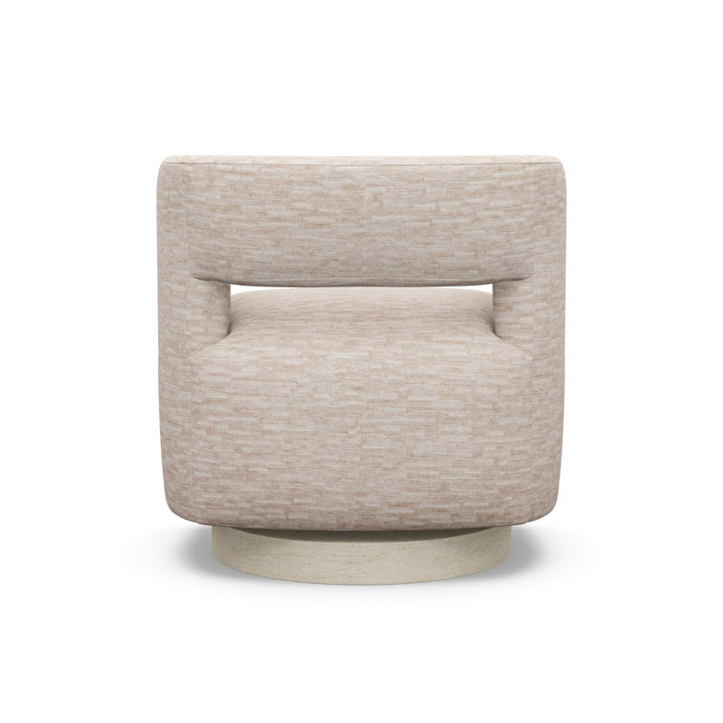 Crystle Swivel Barrel Chair, 8172-88, Sandstone