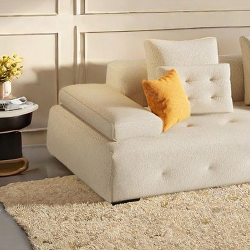 Canapé moderne simple en tissu Lawrence, H 35,43 po x l 82,67 po x P 43,3 po, 2
