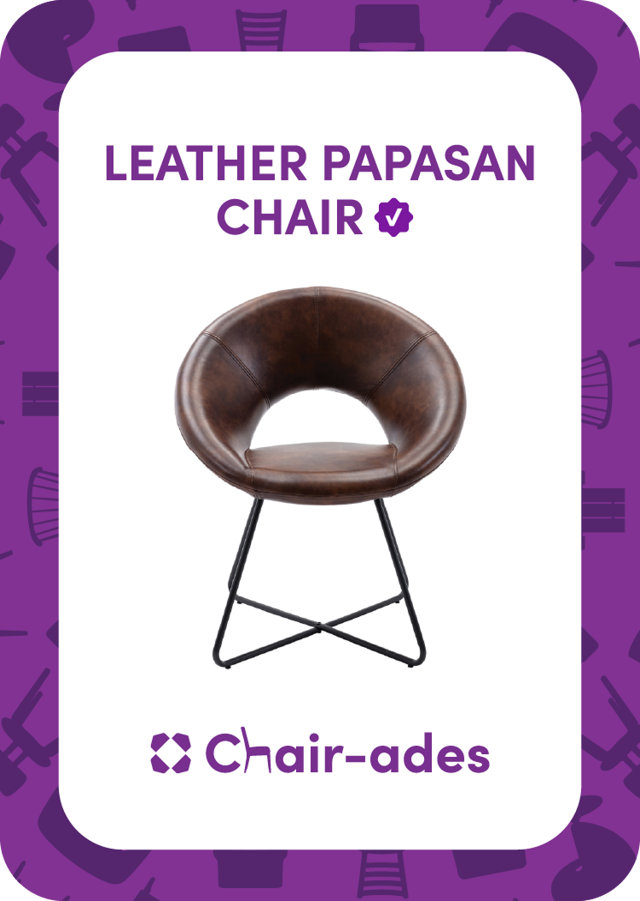 Leather Papasan Chair Chair-ades