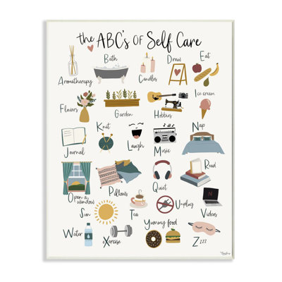 «ABC's of Self Care» par Gigi Louise - impression d'art graphique