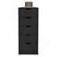 Dresser 42"H, 5 Drawers , Slim Storage Chest Of Drawers, Black-923436979