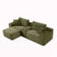 Canapé-lit avec repose-pieds mobile, aucun assemblage requis-451572829