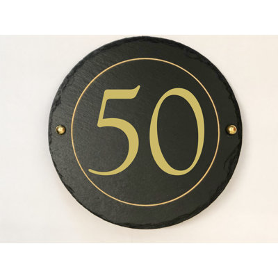Easingwold 24cm H Stone House Number