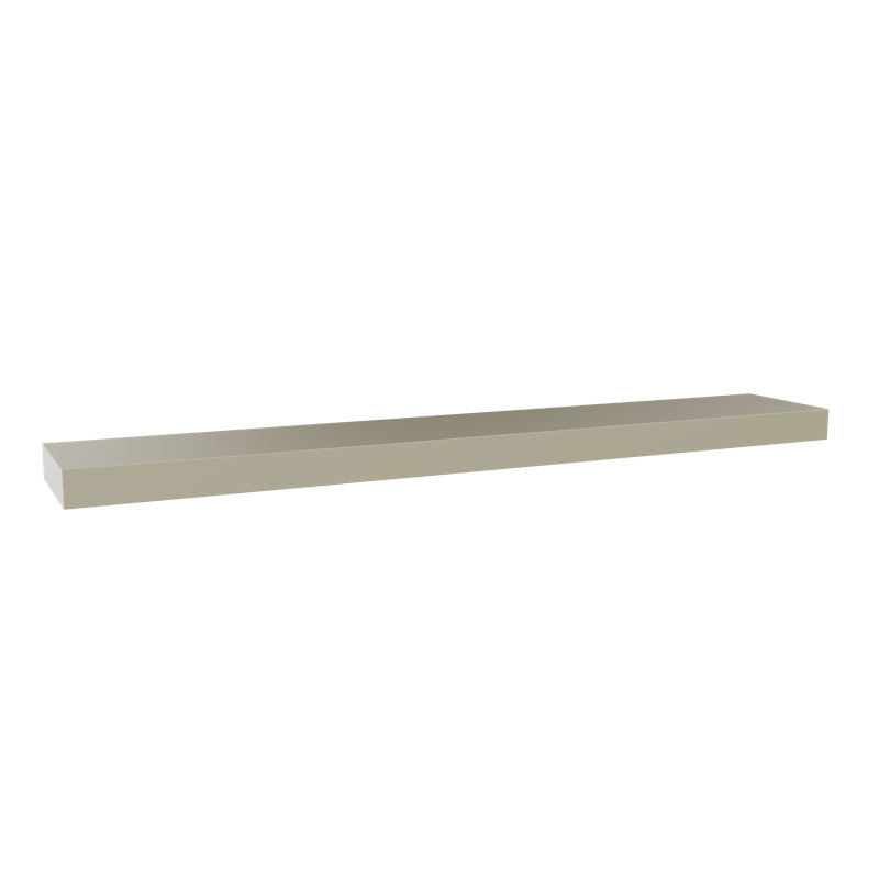 Painted Wood Floating Shelf, Green