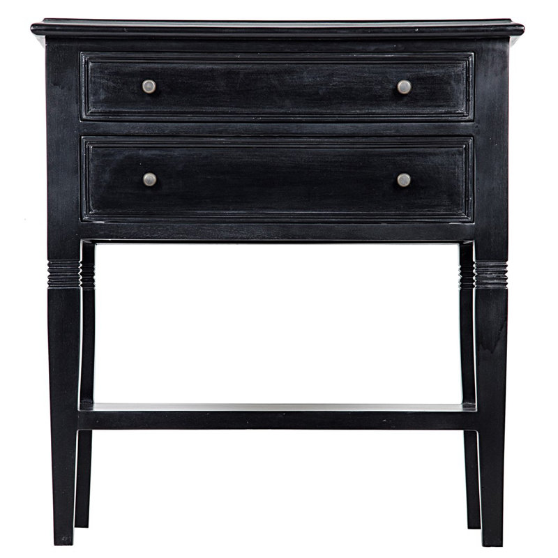 Oxford End Table, Hand Rubbed Black