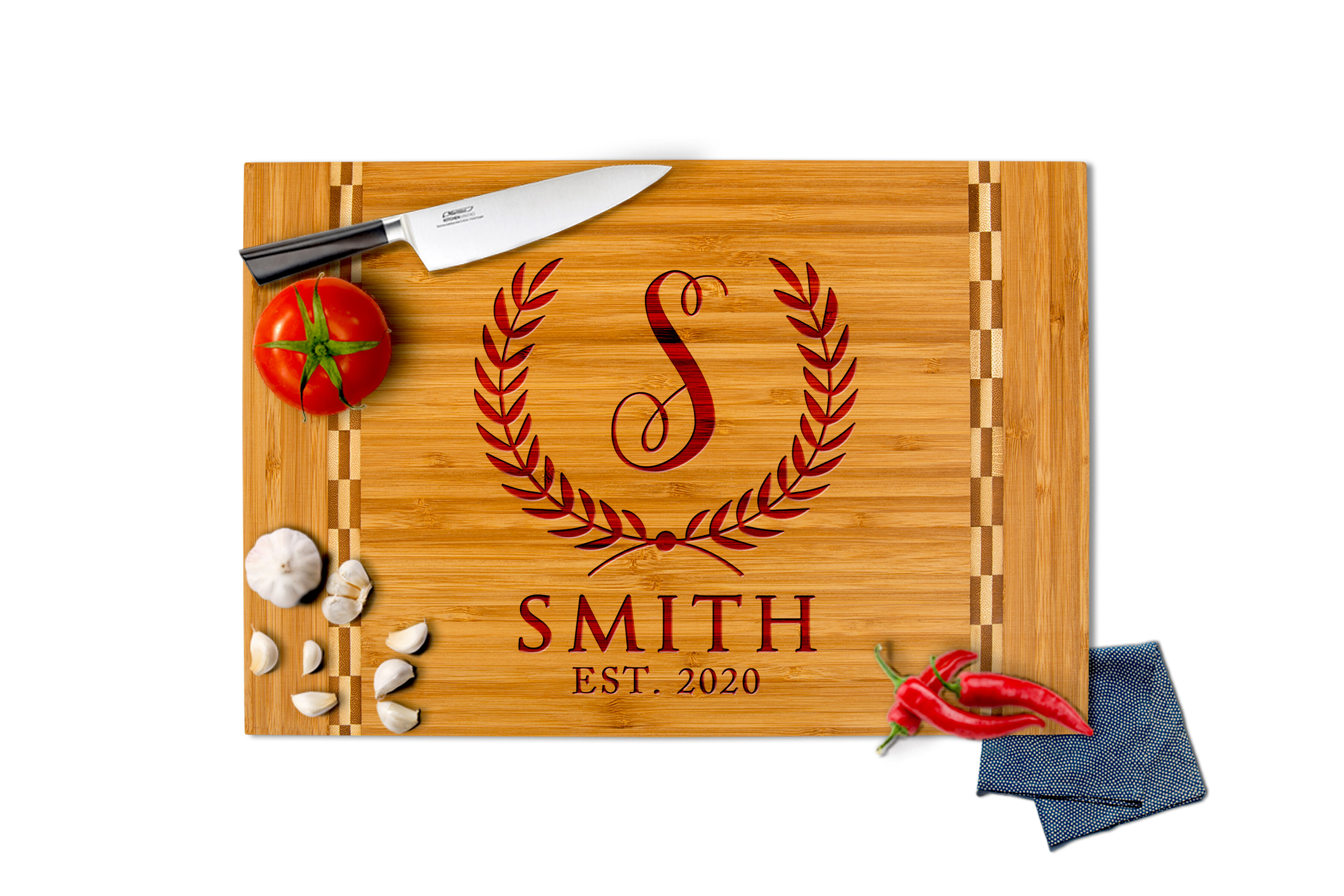 Custom Cutting Board, Laser Engraved Bamboo Cutting Board Gift, Mothers  Day, Fathers Day