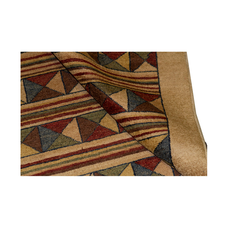 Striped Area Rug in Cream