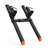43" Heavy Duty Clamp-On Pallet Forks With Adjustable Stabilizer Bar