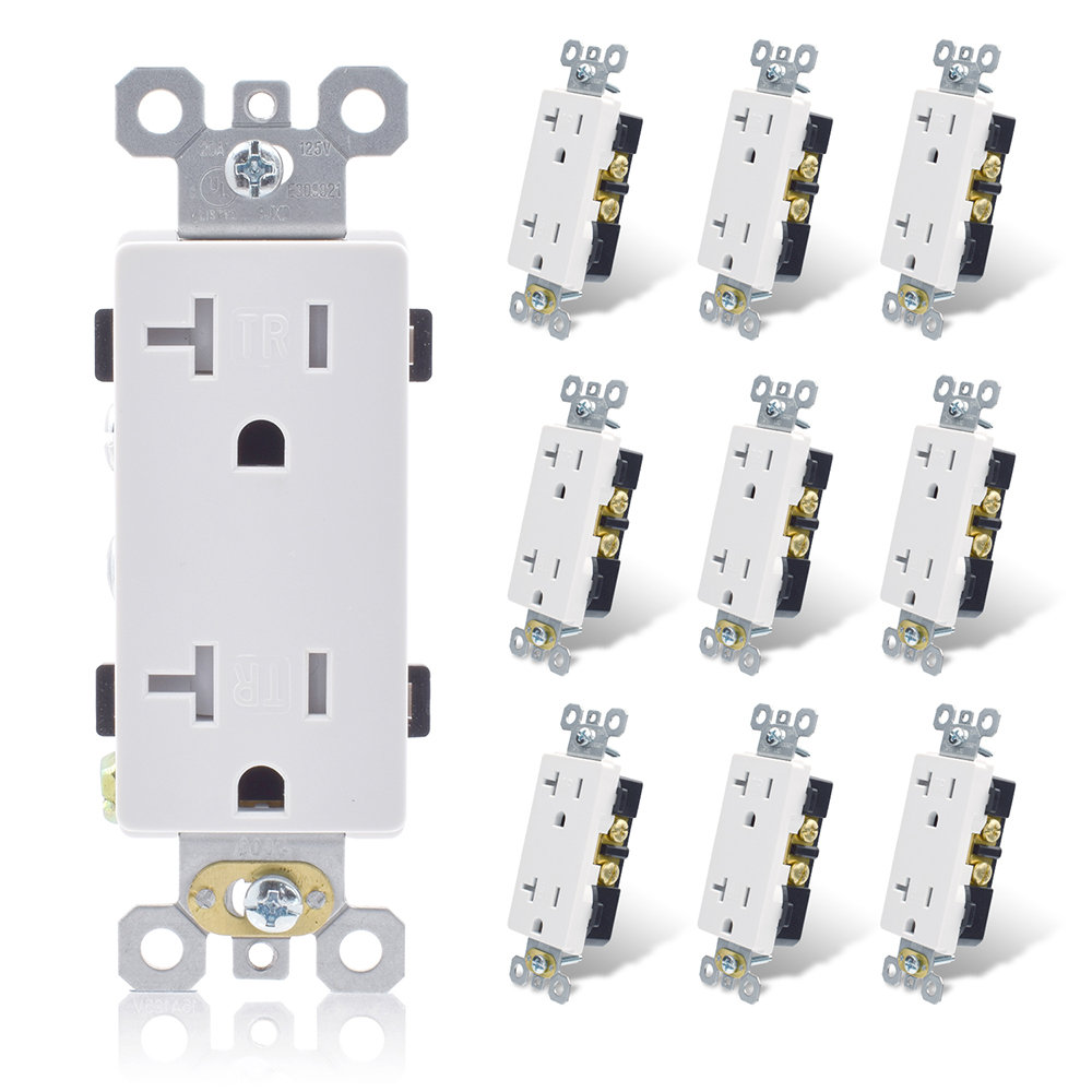 20 Tamper Resistant Duplex Outlet ELEGRP