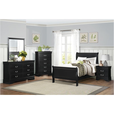 Ensemble de chambre à coucher à panneaux Brummett