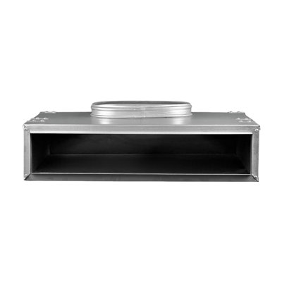 BUILDMART - 18" 2 Slot Plenum Linear Slot Plenum - Double Slot, Premium Insulated Plenum Box / Size: 12" H x 3.5" W x 18" L