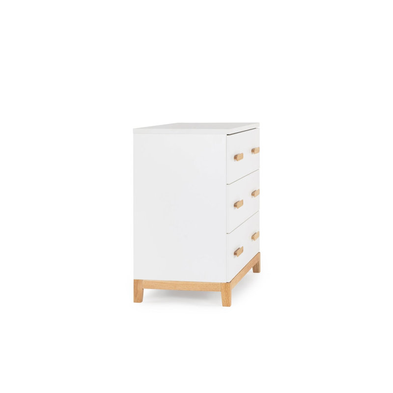 Lala Little 3-drawer dresser, White/Natural