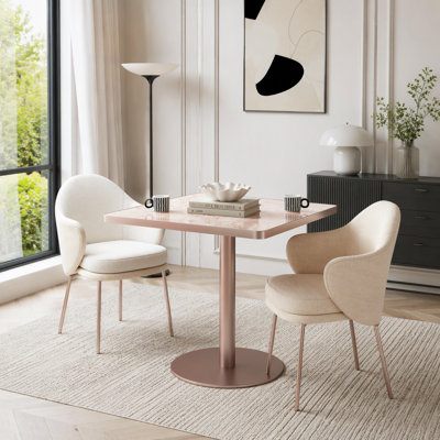 Table de salle à manger en pierre frittée 31,5 po