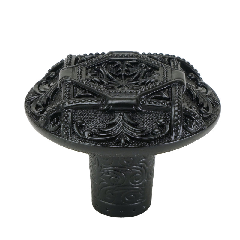 PORTSMOUTH KNOB PLATE, Matte Black