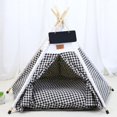 Portable Washable Pet Teepee Tent Bed