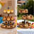 Tier Wooden Cupcake Tower – 15 Min Easy Assembly, Stain-Resistant Smooth Surface, Wipe Clean, For Family Gathering, Wedding Dessert Table