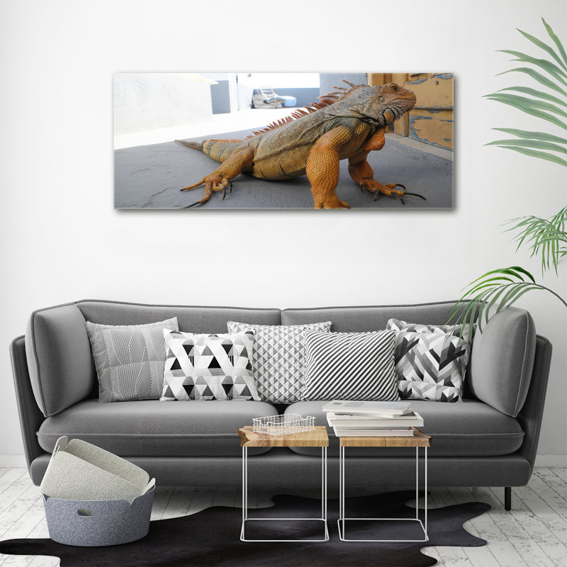 Iguana - No Frame Print on Canvas