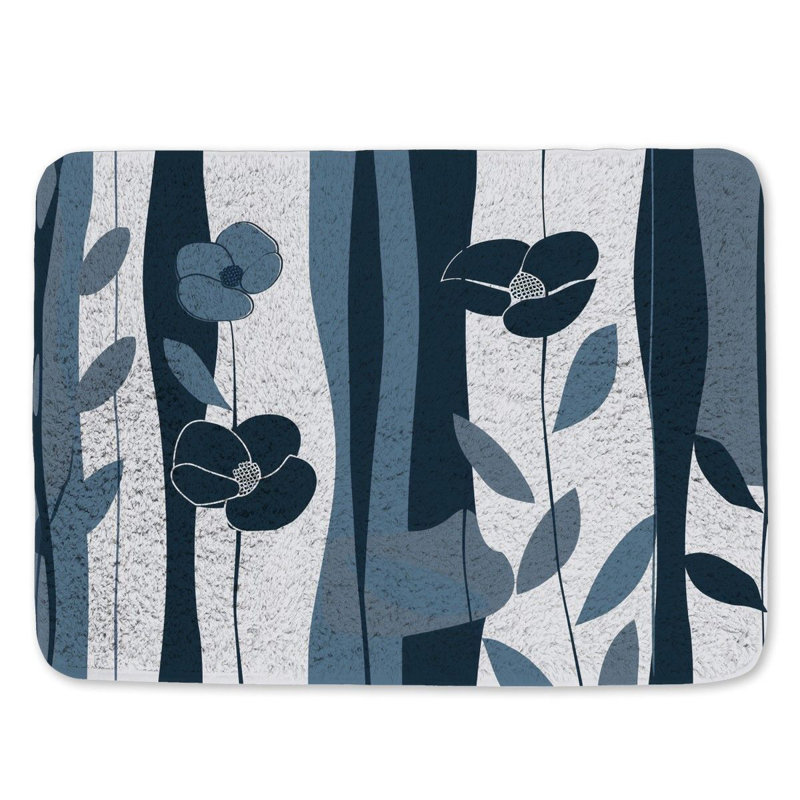 Kenidee Microfiber / Microsuede Bath Mat, Single - 24" L x 17" W