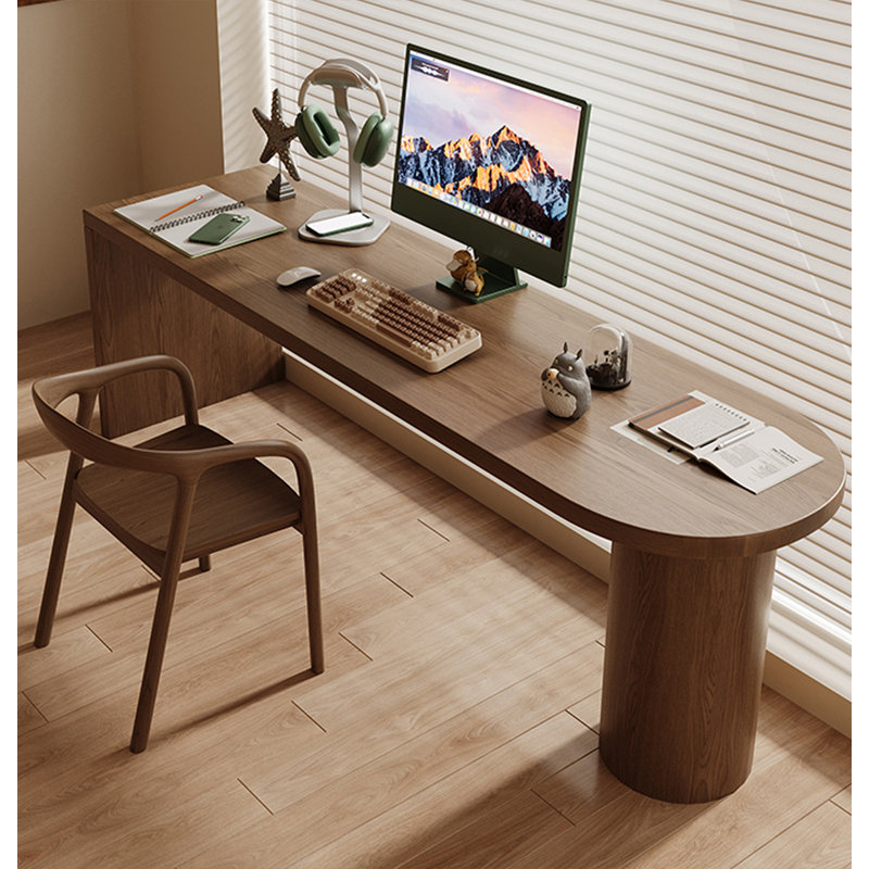Stella Trek Brown Solid Wood Desk - Rectangular