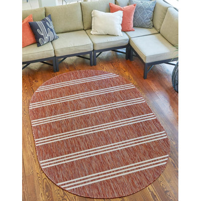 Tapis d'extérieur couleur rouille