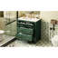 Meuble-lavabo 30 po avec lavabo en céramique, bois massif, 3 tiroirs, thème rétro Flair