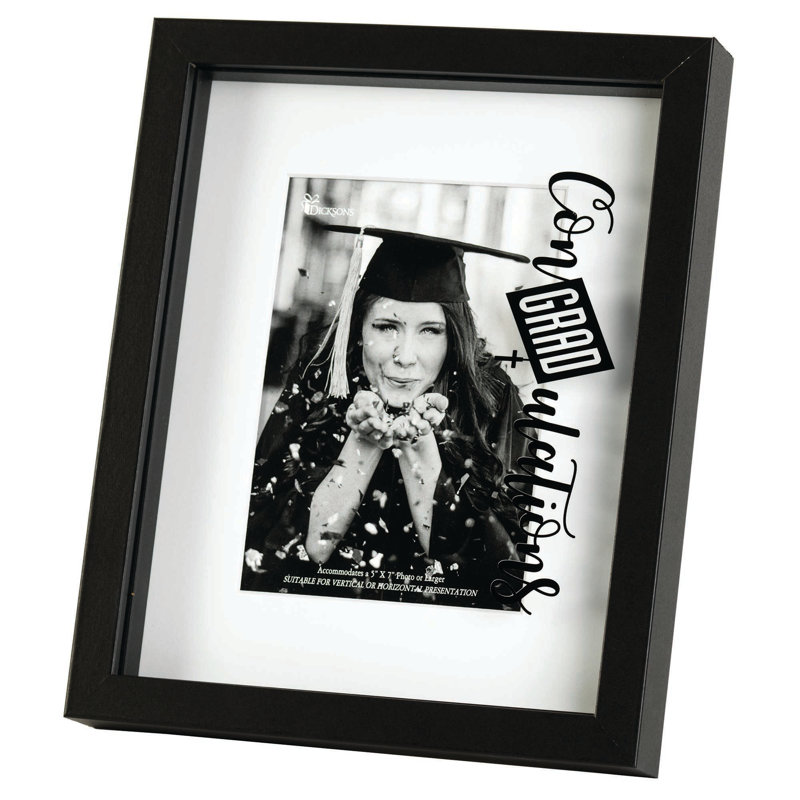 Black Picture Frame with Mat