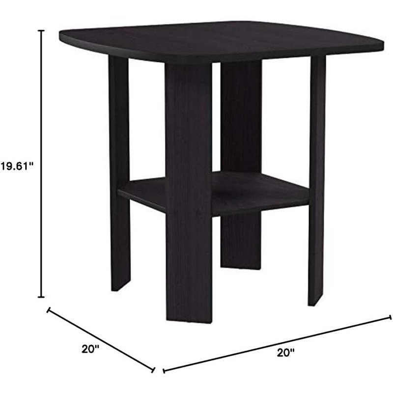 Micha End Table Set with Storage, Dark Walnut, Dark Walnut