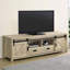Pine 2-Door Engineered Wood TV Stand-1926560240