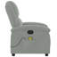 Fauteuil inclinable manuel réglable en velours Moneek-1695121711