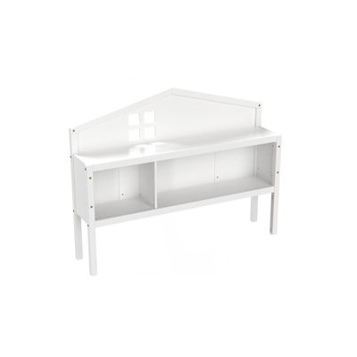Tête de lit avec armoire de rangement pour lit double Montessori