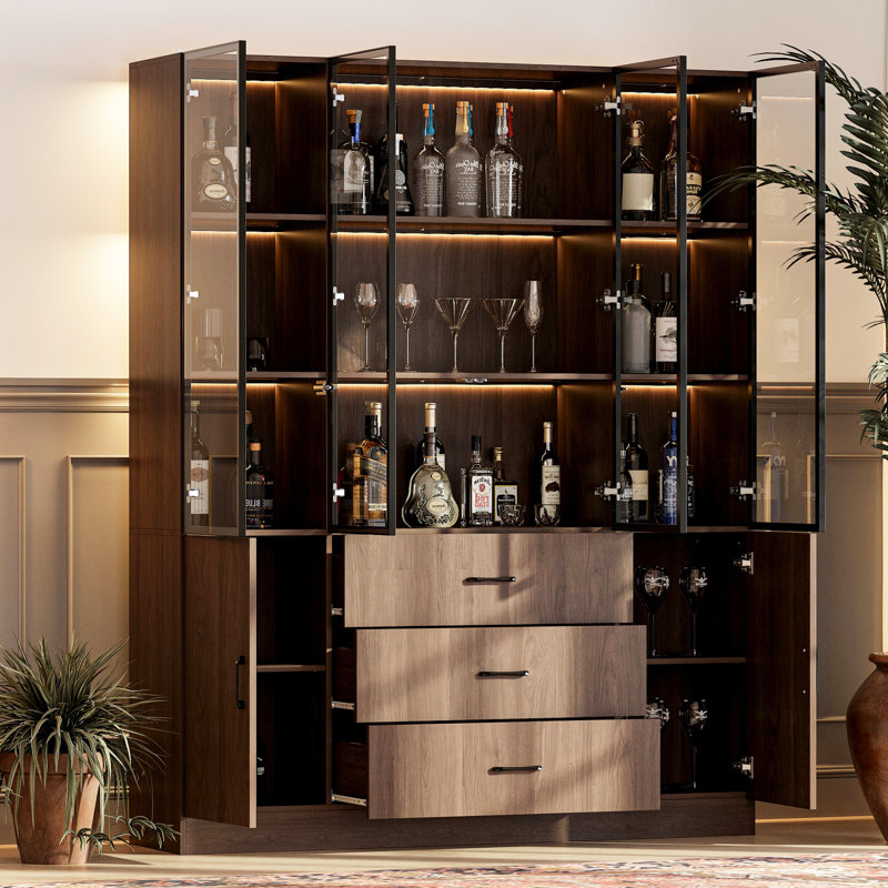 78.7”H Pantry Cabinet With Light