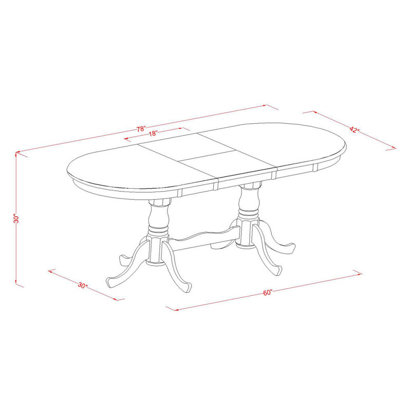 Ensemble de table de salle à manger 7 pièces 7 pièces Modernes, 7 (1 table + 6 chaises)