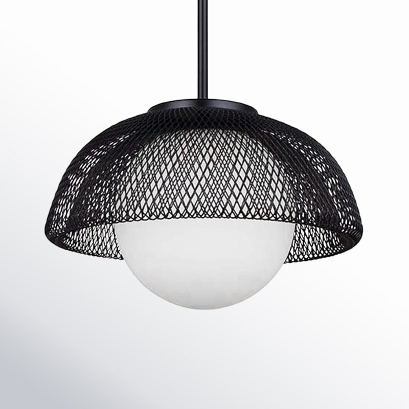 Luminaire suspendu noir à 1 lumière Cyrano
